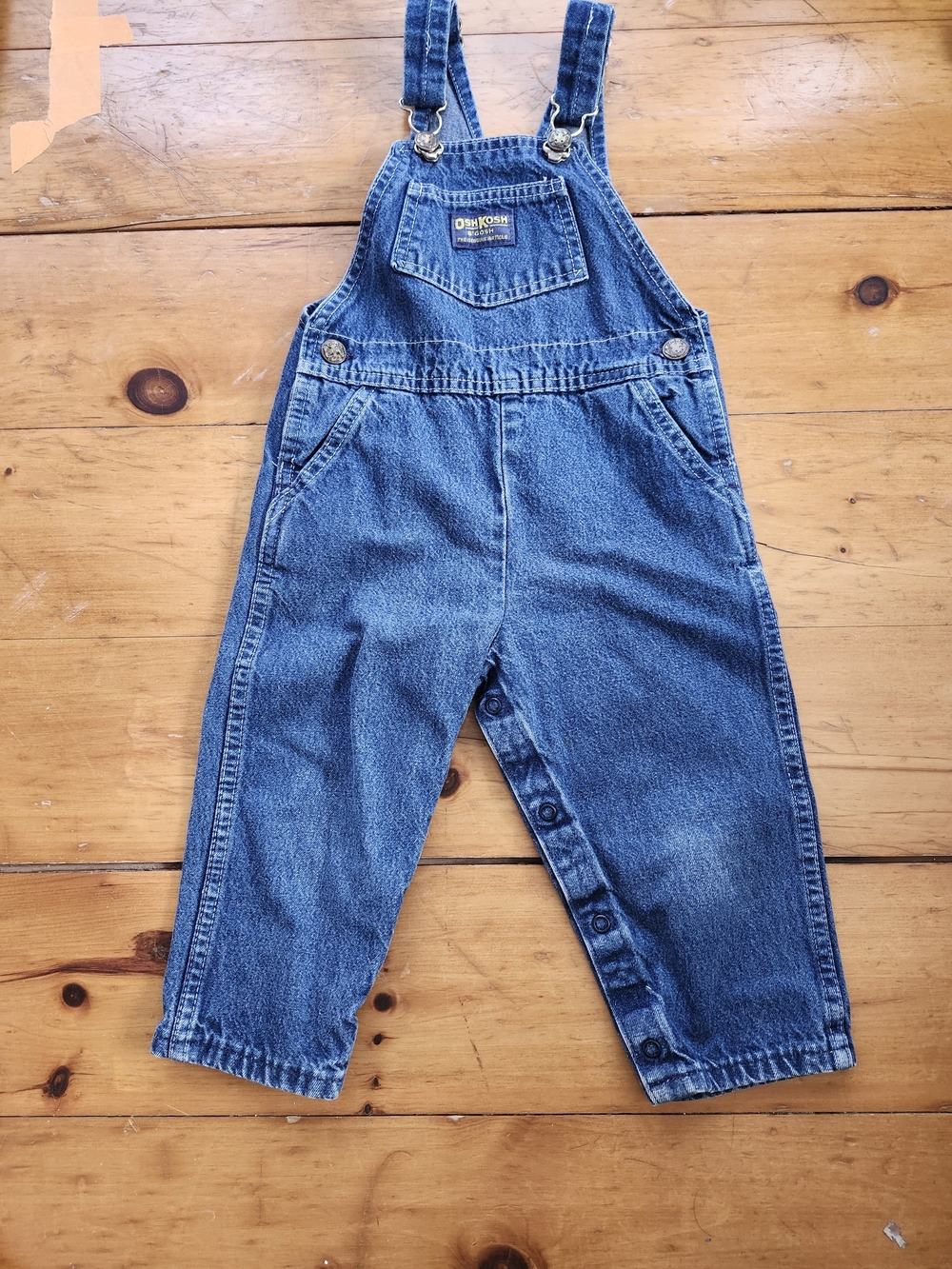 Vintage OshKosh B'gosh Kids Denim Overalls - Blue
